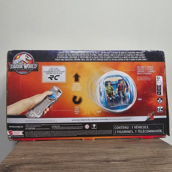 Jurassic World Matchbox Radio Control Legavy Collection Gyrosphere NWT - Picture 2 of 8
